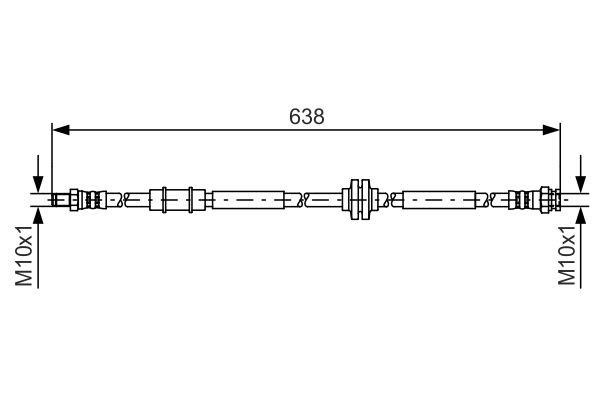 1987481399 Bosch Bremsschlauch