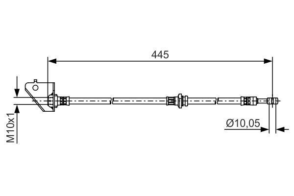 1987481498 Bosch Bremsschlauch