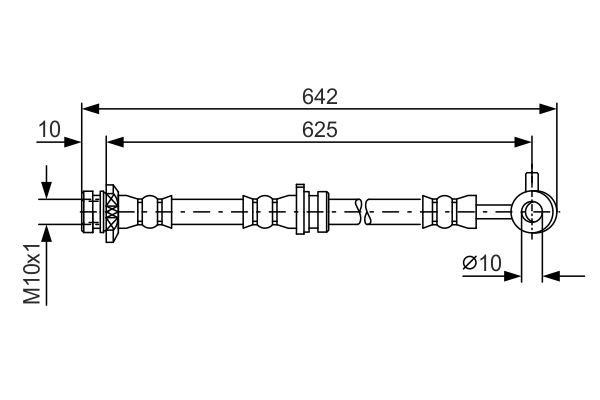 Bosch Brake Hose – price 59 PLN