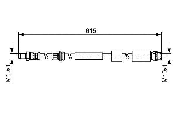 1987481615 Bosch Bremsschlauch