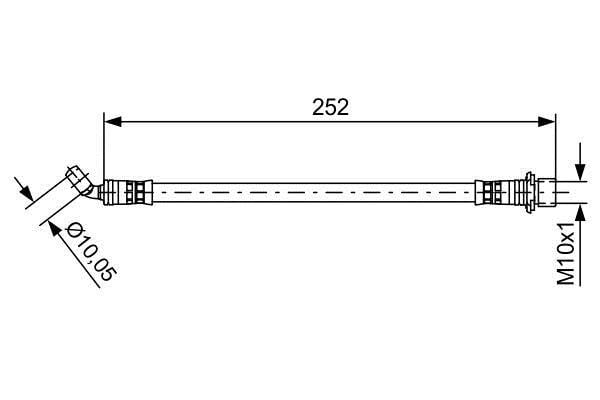 1987481662 Bosch Bremsschlauch