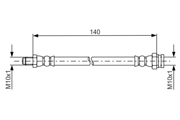 1987481669 Bosch Brake Hose
