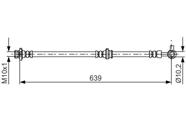1987481697 Bosch Bremsschlauch