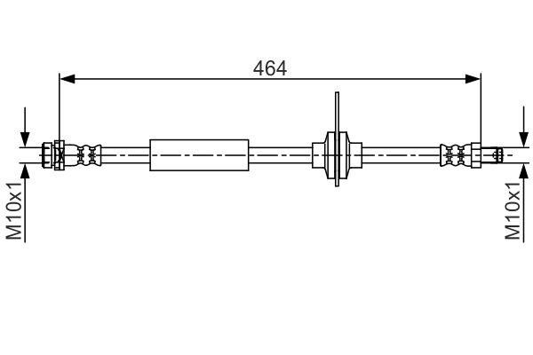 1987481702 Bosch Тормозной шланг