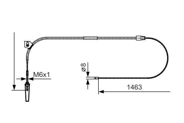 1987482130 Bosch Handbremsseil