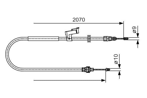 1987482133 Bosch Handbremsseil