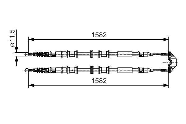 1987482138 Bosch Handbremsseil