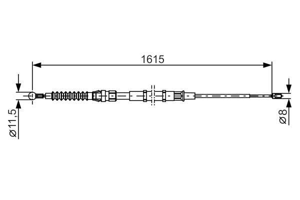 1987482328 Bosch Handbremsseil