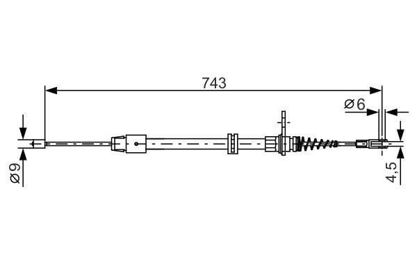 1987482329 Bosch Handbremsseil
