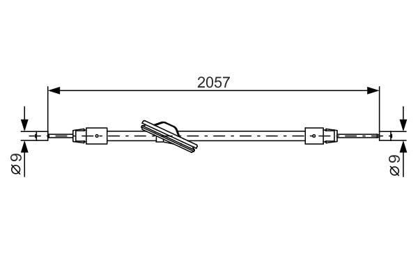 1987482331 Bosch Handbremsseil