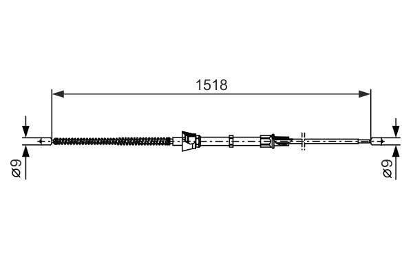 1987482375 Bosch Handbremsseil