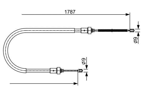 1987482410 Bosch Handbremsseil