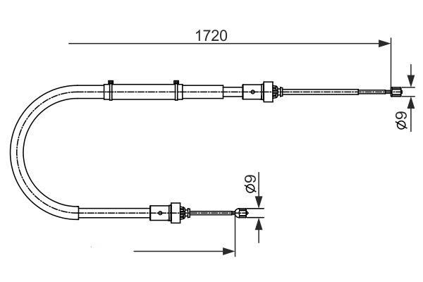 1987482411 Bosch Handbremsseil