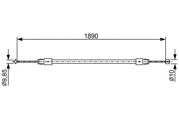 1987482444 Bosch Handbremsseil