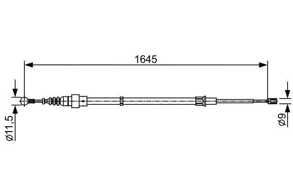 1987482451 Bosch Handbremsseil