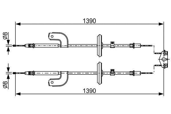 1987482459 Bosch Handbremsseil