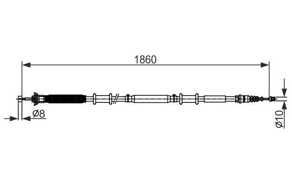 1987482579 Bosch Handbremsseil