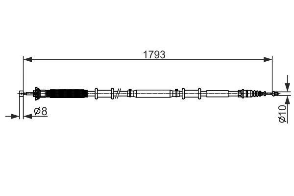 1987482580 Bosch Handbremsseil