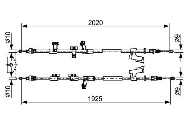 1987482709 Bosch Handbremsseil