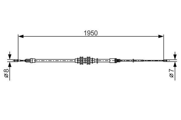 1987482785 Bosch Handbremsseil