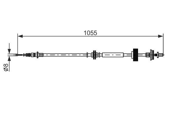 1987482791 Bosch Handbremsseil