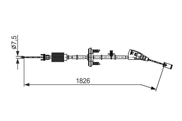 1987482795 Bosch Handbremsseil
