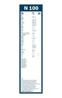 Ramka wycieraczki 1000 mm (39") Bosch 3 397 018 199