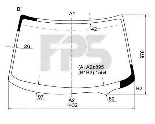 FPS GS 5012 D11 Windshield GS5012D11: Buy near me in Poland at 2407.PL - Good price!