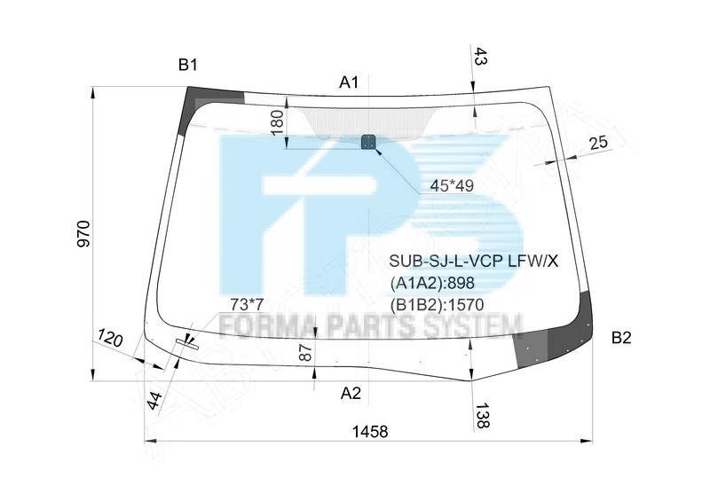 FPS GS 6724 D11 Скло вітрове GS6724D11: Приваблива ціна - Купити у Польщі на 2407.PL!