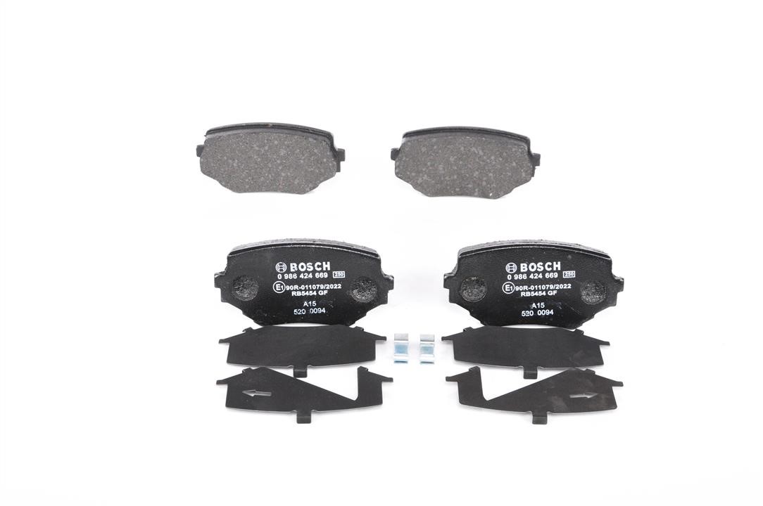 Bosch Brake pad set – price 140 PLN