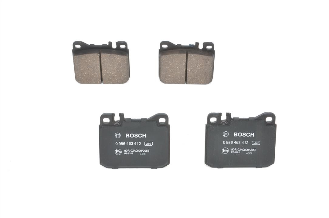 0986463412 Bosch Bremsbelagsatz