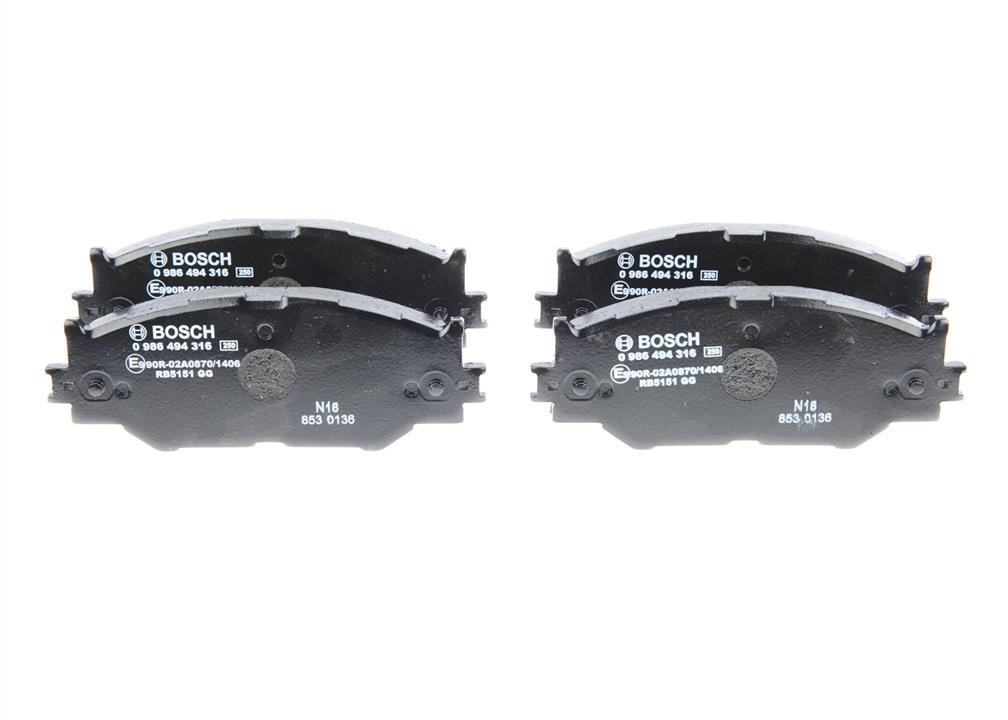 Bosch Brake pad set – price 196 PLN