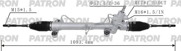 Patron PSG3055 Рейка рулевая PSG3055: Отличная цена - Купить в Польше на 2407.PL!