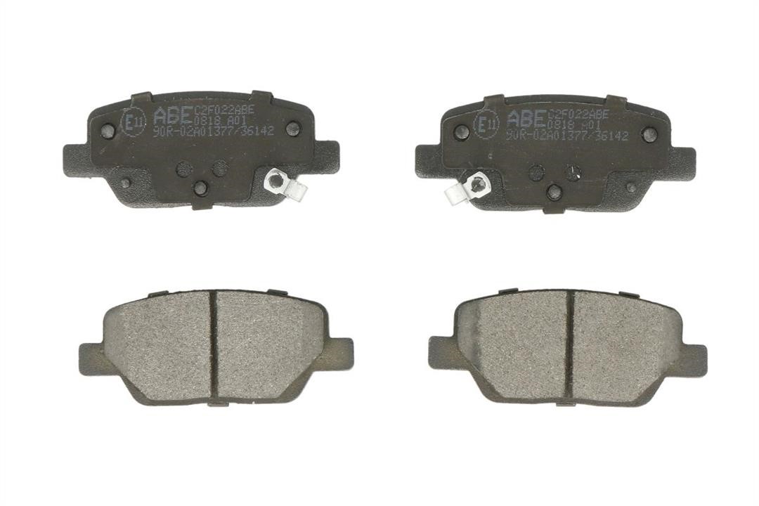 ABE C2F022ABE Rear disc brake pads, set C2F022ABE: Buy near me in Poland at 2407.PL - Good price!