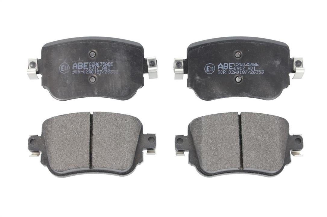ABE C2W035ABE Rear disc brake pads, set C2W035ABE: Buy near me in Poland at 2407.PL - Good price!