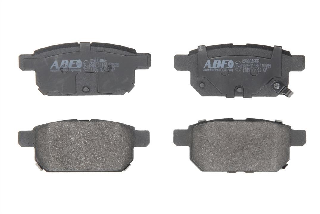 ABE C28004ABE Rear disc brake pads, set C28004ABE: Buy near me in Poland at 2407.PL - Good price!