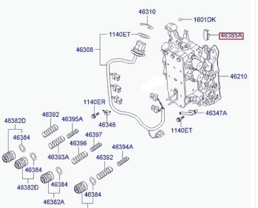 Hyundai/Kia 46385 39000 Automatic transmission filter 4638539000: Buy near me in Poland at 2407.PL - Good price!