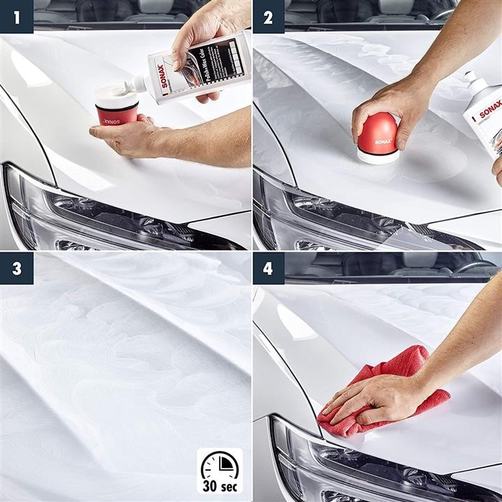Polish with wax, white, 250ml Sonax 296041