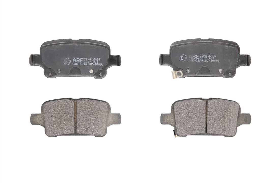 ABE C2X016ABE Rear disc brake pads, set C2X016ABE: Buy near me in Poland at 2407.PL - Good price!