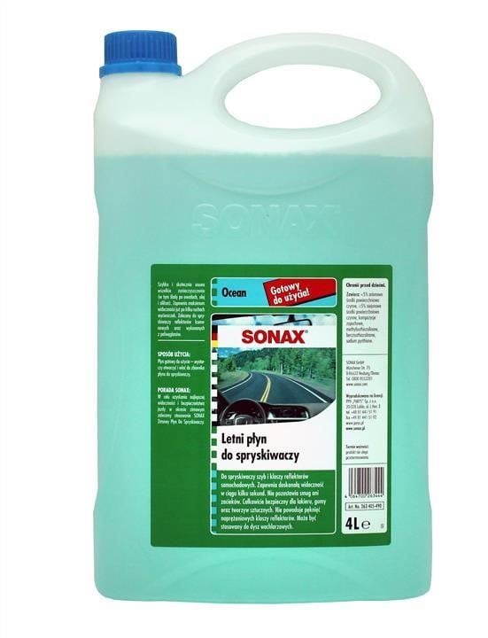 388405 Sonax Letni płyn do spryskiwaczy "Świeżość Oceanu" 4 L