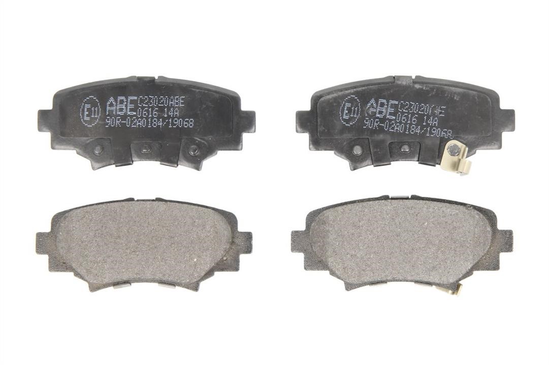 ABE C23020ABE Rear disc brake pads, set C23020ABE: Buy near me in Poland at 2407.PL - Good price!