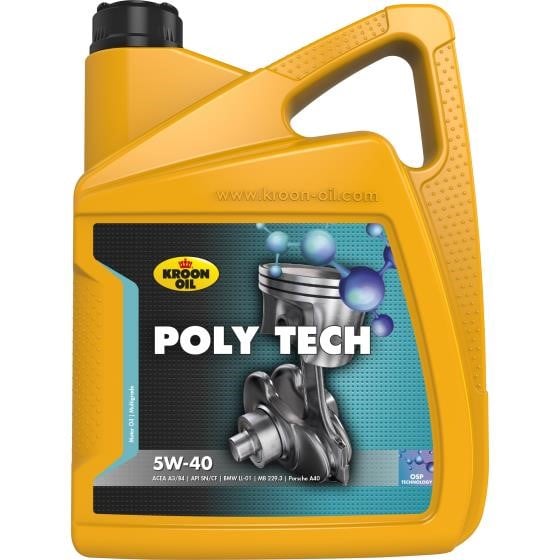 Kroon oil 36140 Engine oil Kroon Oil Poly Tech 5W-40, 5L 36140: Buy near me in Poland at 2407.PL - Good price!