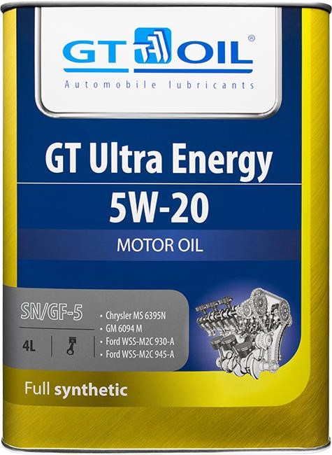 Gt oil 880 905940 728 8 Моторна олива Gt oil GT Ultra Energy 5W-20, 4л 8809059407288: Приваблива ціна - Купити у Польщі на 2407.PL!