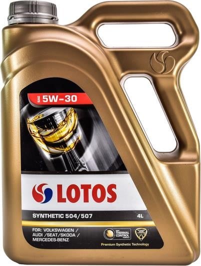 Lotos WF-K404E10-0H0 Моторное масло Lotos Synthetic C2+C3 5W-30, 4л WFK404E100H0: Отличная цена - Купить в Польше на 2407.PL!