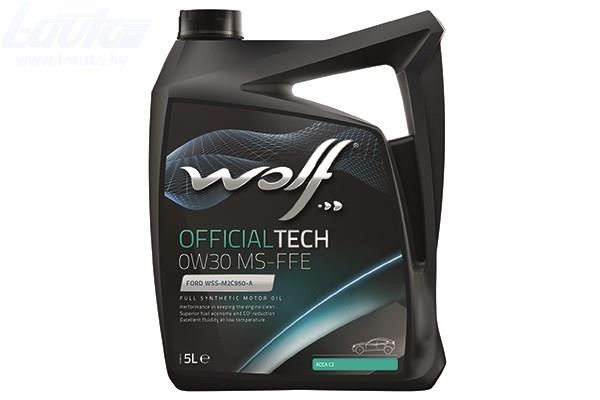Wolf 8336515 Моторное масло Wolf OfficialTech MS-BFE 0W-30, 5л 8336515: Отличная цена - Купить в Польше на 2407.PL!