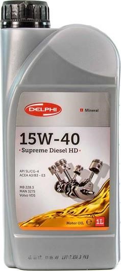 Delphi 25185360 Olej silnikowy Delphi Supreme Diesel 15W-40, 1L 25185360: Atrakcyjna cena w Polsce na 2407.PL - Zamów teraz!