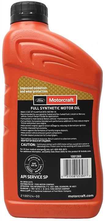 Buy Motorcraft XO5W30-Q1FS at a low price in Poland!
