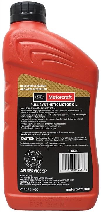 Buy Motorcraft XO-5W20-Q1FS at a low price in Poland!