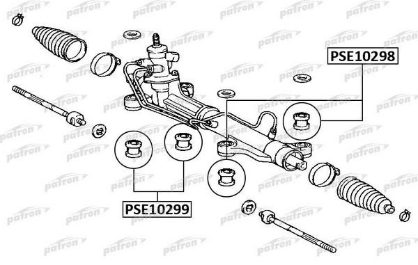 Patron PSE10298 Control Arm-/Trailing Arm Bush PSE10298: Buy near me in Poland at 2407.PL - Good price!