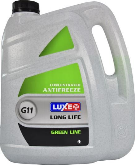 Luxe 669 Antifreeze Luxe Green line G11 green, concentrate, 4L 669: Buy near me in Poland at 2407.PL - Good price!